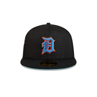 NE Detroit Tigers MLB 59Fifty Cyberpunk Black Cap