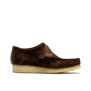 Zapato Hombre Clarks Originals Wallabee Dark Brown Gamuza