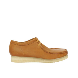 Zapato Hombre Clarks Originals Wallabee Tan Cuero Cafe Claro