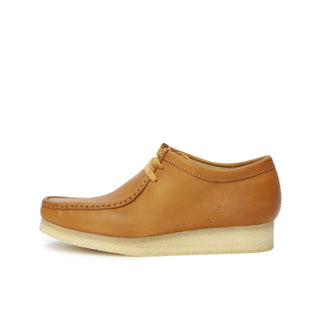 Zapato Hombre Clarks Originals Wallabee Tan Cuero Cafe Claro