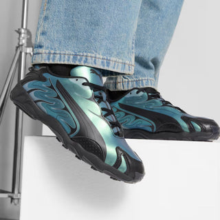 Tenis Unisex Puma Inhale Color Shifting Verde Negro vista foto referencia principal