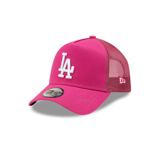 NE LA Dodgers 9Fifty Trucker Tonal Mesh Pink Cap