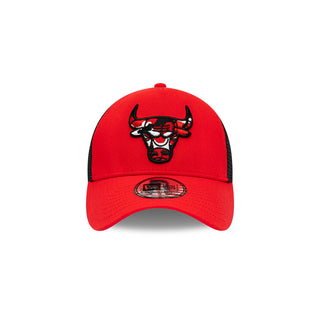NE Chicago Bulls Team Camo Trucker Red