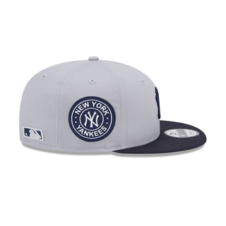NE NY Yankees MLB Side Patch 9FIFTY Snapback Grey