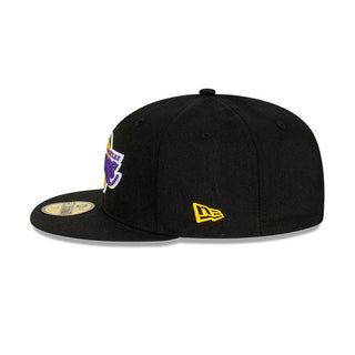 NE Los Angeles Lakers NBA Side Patch 59Fifty Black