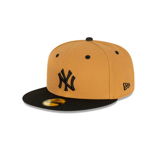 NE NY Yankees 59Fifty Wheat Black
