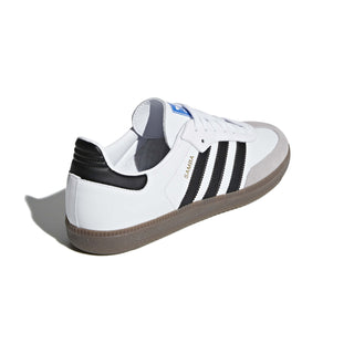 Tenis Unisex Adidas Samba OG Blanco Negro vista atras
