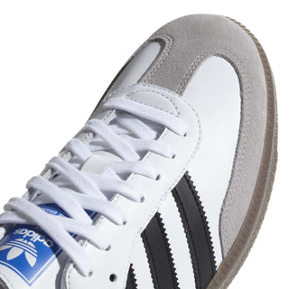 Tenis Unisex Adidas Samba OG Blanco Negro vista zoom frontal