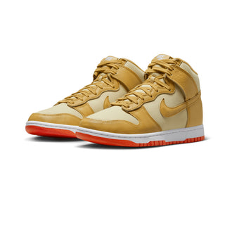Nike Dunk High Wheat Gold Safety Orange