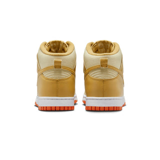 Nike Dunk High Wheat Gold Safety Orange