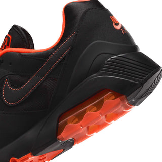 Tenis Hombre Nike Air 180 Negro Naranja vista talon