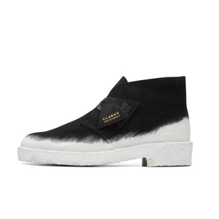 Bota Hombre Clarks Originals Desert 221 Negro Blanco vista lateral principal