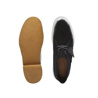 Bota Hombre Clarks Originals Desert 221 Negro Blanco vista superior