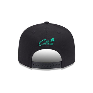 Gorra New Era Boston Celtics NBA Flat Visor 9FIFTY Snapback vista atras