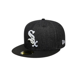 Gorra New Era Chicago White Sox MLB Black Denim 2Tone 59Fifty vista lateral principal