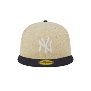 Gorra New Era Harris Tweed x MLB New York Yankees 59FIFTY vista frontal logo