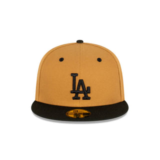 Gorra New Era Los Angeles Dodgers MLB 59FIFTY cafe negro vista frente
