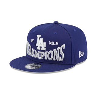 Gorra New Era Los Angeles Dodgers NBA Champions side patch 9FIFTY vista frontal