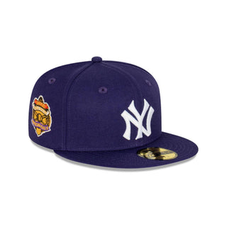Gorra New Era New York Yankees MLB Royal Purple 59FIFTY vista lateral secundaria
