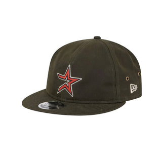 Gorra New Era Waxed Canvas 9Fifty MLB Houston Astros vista lateral principal