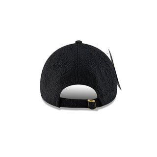 Gorra New Era x Moon Wool 9FORTY Strapback Negra vistas atras ajuste