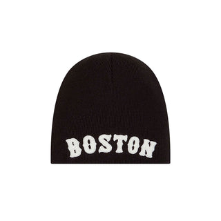 Gorro New Era MLB Boston Red Sox chenille beanie  negro vista frente