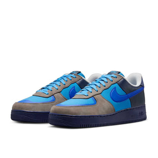 Tenis Hombre Nike Air Force 1 Low x Stash Gris Azul vista par frontal