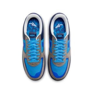 Tenis Hombre Nike Air Force 1 Low x Stash Gris Azul vista par superior