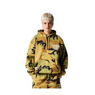 Sudadera Unisex Grimey FOLLOW THE DOLLAR Camuflaje Cafe