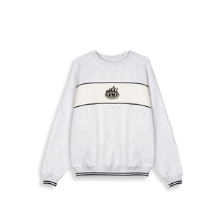 Sudadera Unisex Grimey Scratching Memories Sport Gris vista producto frontal