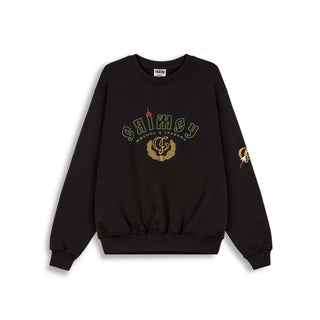 Sudadera Unisex Grimey THE LOWER DEPTHS Negro vista frente principal