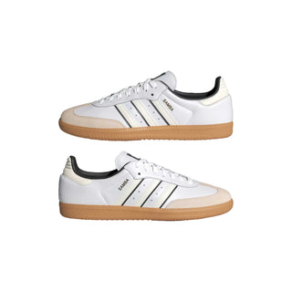 Tenis hombre adidas Samba OG clasico Off White vista laterales