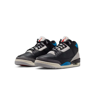 Tenis Hombre Air Jordan 3 Retro Rare Air Negro Gris vista par frontal