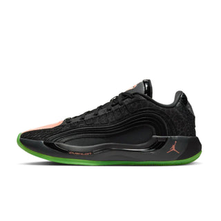 Tenis Hombre Jordan Luka 4 Negro Verde Electrico vista lateral principal