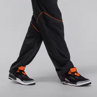 Tenis Hombre Jordan Spizike Low Negro Naranja Blanco vista foto referencia