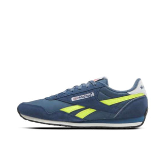 Tenis Hombre Reebok Classic AZ Azul Amarillo vista lateral principal