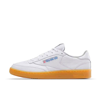 Tenis Hombre Reebok Club C 85 Blanco Azul vista lateral principal