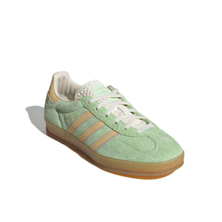 Tenis mujer adidas Gazelle Indoor Verde vista frontal principal