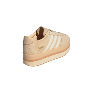 Tenis Mujer Adidas Gazelle Stack Crema Blanco vista atras