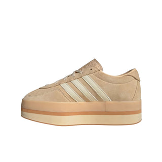 Tenis Mujer Adidas Gazelle Stack Crema Blanco vista lateral principal