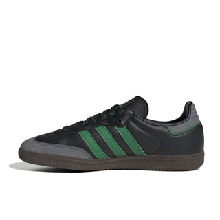 Tenis Mujer adidas Samba OG Black and Green vista lateral principal