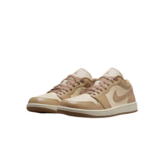 Tenis Mujer Air Jordan 1 Low Rattan Desierto vista par frontal