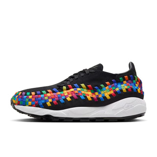 Tenis Mujer Nike Air Footscape Woven Negro Multicolor vista lateral principal
