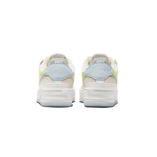 Tenis Mujer Nike Air Force 1 Shadow White Lemon Twist vista par atras