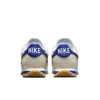 Tenis Mujer Nike Cortez Beige Azul vista par atras