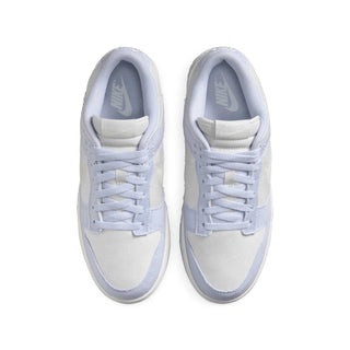 Tenis Mujer Nike Dunk Low Blanco Azul Denim vista par superior