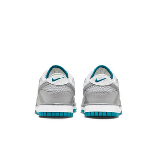 Tenis Mujer Nike Dunk Low SE Gris Azul vista par atras