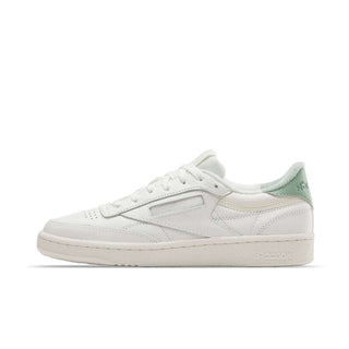 Tenis Mujer Reebok Club C 85 Blanco Verde olivo vista lateral principal
