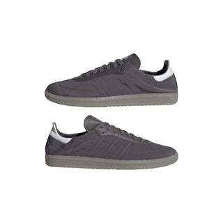Tenis Unisex Adidas Samba Decon Gris Blanco vista laterales