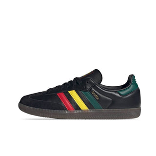 Tenis Unisex adidas Samba OG Negro Reggae vista lateral principal